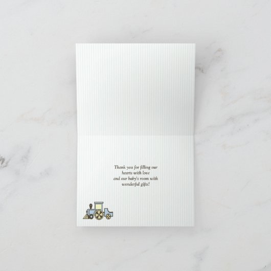 列車ありがとう サンキューカード (内部)