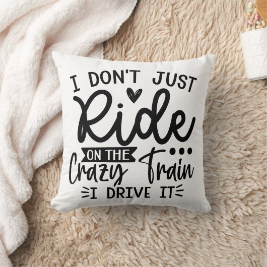 列車おもしろいに乗熱狂するる クッション (ブランケット)