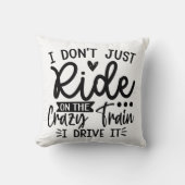 列車おもしろいに乗熱狂するる クッション (正面)