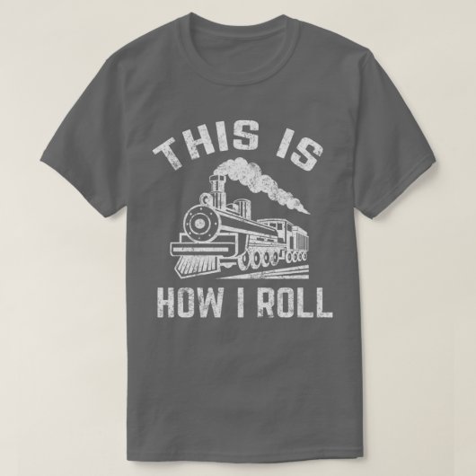 列車おもしろい車車線見ギフト6 Tシャツ (デザイン正面)
