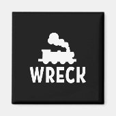 列車おもしろい難破船。皮肉なジョークTee マグネット (正面)