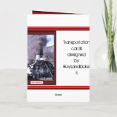 列車およびトラック-貨物列車 カード (裏面)