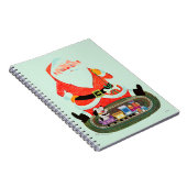 列車が付いているサンタ ノートブック (右側)