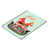 列車が付いているサンタ ノートブック (左側)