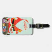 列車が付いているサンタ ラゲッジタグ (正面横)