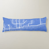 列車が付いているシカゴの地下鉄の地図はヴィンテージをストップ ボディピロー (正面)