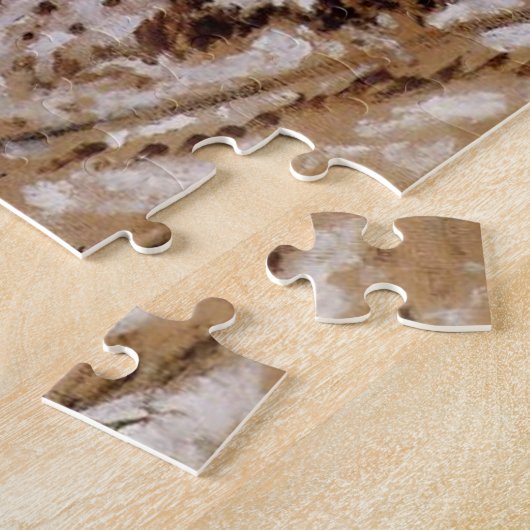 列車で雪にアルゼンチュイルモネファインアート ジグソーパズル (側面)