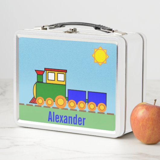 列車との男の子の名前 メタルランチボックス (インサイチュ)