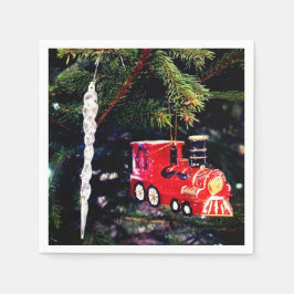 列車と氷の スタンダードカクテルナプキン