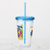 列車と車 アクリルタンブラー (右)