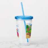 列車と車 アクリルタンブラー (左)