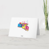 列車と車 カード (裏面)