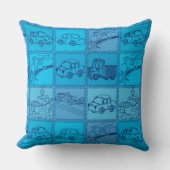 列車と車 クッション (正面)