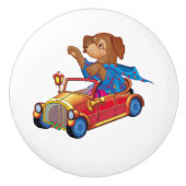 列車と車 セラミックノブ (正面)