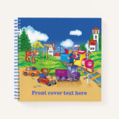 列車と車 ノートブック (正面)