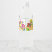 列車と車 ペットボトルラベル (裏面)