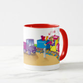 列車と車 マグカップ (正面右)