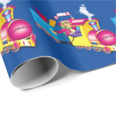 列車と車 ラッピングペーパー (ロールコーナー)