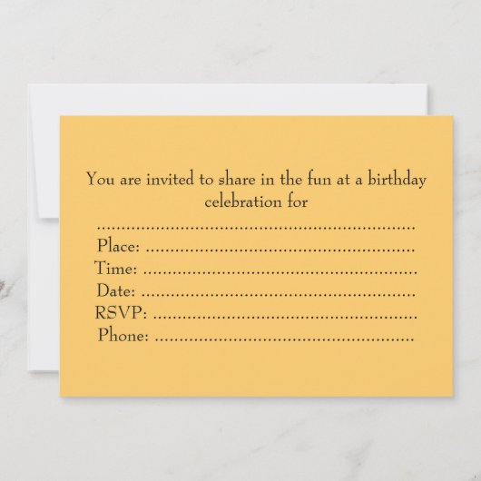 列車と車 招待状 (裏面)