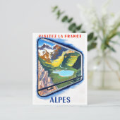 列車によるアルプスのフランスヴィンテージ旅行 ポストカード (スタンド正面)