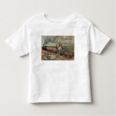列車に投棄する少年 トドラーTシャツ (正面)