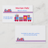 列車のお母さんの演劇の日付カード コーリングカード (正面/裏面)