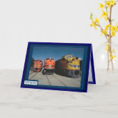 列車のためのドラッグ競争 カード (黄色い花)