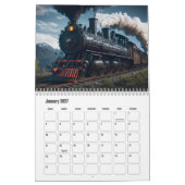 列車のカレンダー カレンダー (1月 2027)