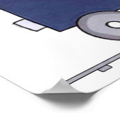 列車のキャンバス絵 ポスター (角)