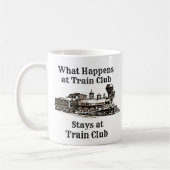 列車のクラブステイで何が起こるか、蒸気機関車 コーヒーマグカップ (左)