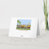 列車のグリーティングカードに登場するサファリジャングルの動物 カード (裏面)