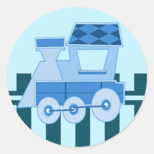 列車のステッカー ラウンドシール