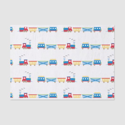 列車のティッシュペーパーの青 薄葉紙 (正面)