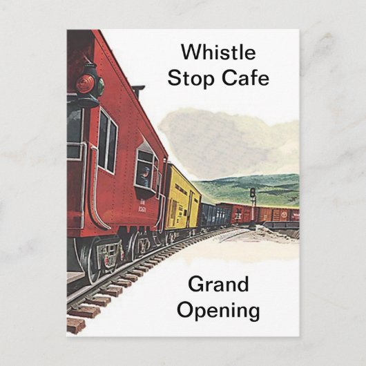 列車のテーマの鉄道RR柵旅行ターミナルの郵便はがき ポストカード (正面)