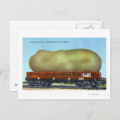 列車のトロリーに乗ったアロオストックポテトの景色 ポストカード (正面/裏面)