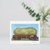 列車のトロリーに乗ったアロオストックポテトの景色 ポストカード (スタンド正面)