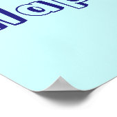 列車のハッピーバースデーポスター名のカスタマイズ可能 ポスター (角)