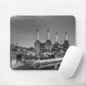 列車のパスのBatterseaの発電所、ロンドン マウスパッド (マウス)