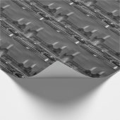 列車のパスのBatterseaの発電所、ロンドン ラッピングペーパー (角)