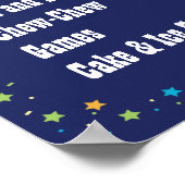 列車のパーティースケジュール ポスター (角)