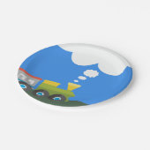 列車のパーティー ペーパープレート (アングル)