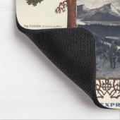 列車のビンテージ表現ポスター マウスパッド (コーナー)