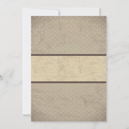 列車のベビーシャワーの招待状のヴィンテージのレトロ 招待状 (裏面)