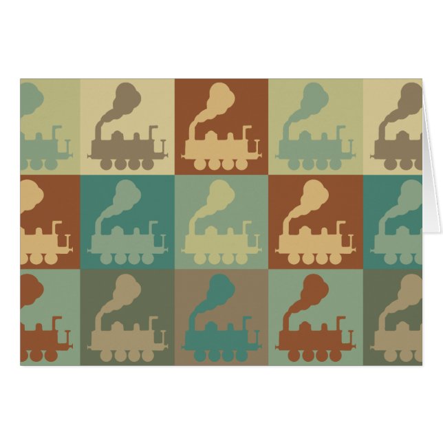 列車のポップアート (正面横)