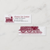 列車のレストアラーの細い名刺 スキニー名刺 (正面/裏面)