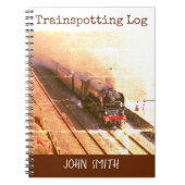 列車のログ、クラシックスチームロトルネド、あなたの名前 ノートブック (正面)