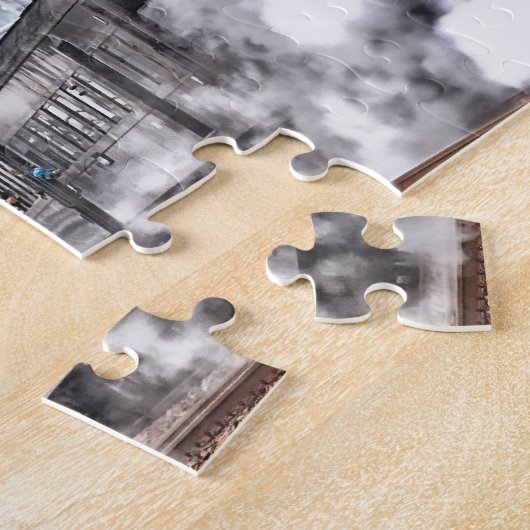 列車のロコモーティブのジグソーパズル ジグソーパズル (側面)