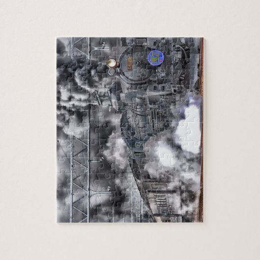 列車のロコモーティブのジグソーパズル ジグソーパズル (縦)