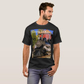 列車のワイシャツの"行く気違い! " Tシャツ (正面フル)