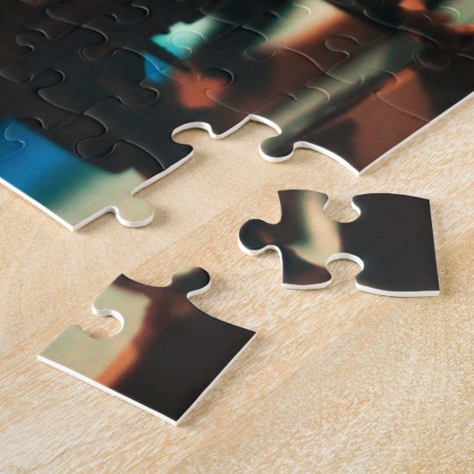 列車の一定の古いヴィンテージのおもちゃキャリッジパズルを終わらせて下さい ジグソーパズル (側面)